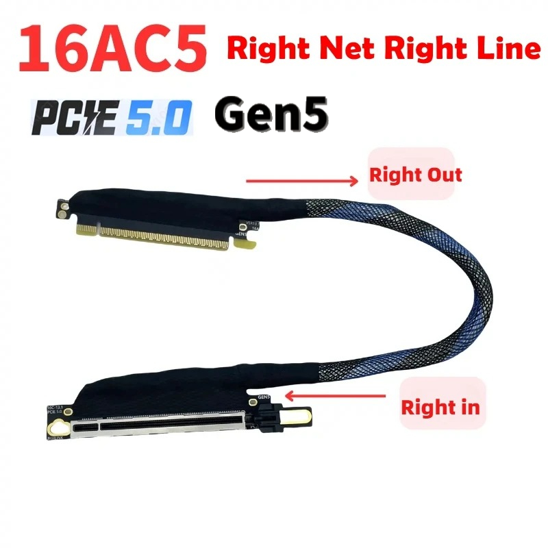 GEN5 Riser-Kabel PCI E 5,0 x 1 – Pcie 5.0 Gpu Riser Cable Bewertung und Preis